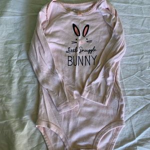 One piece Bunny pink striped.